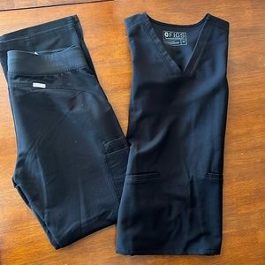Figs scrubs Black XS